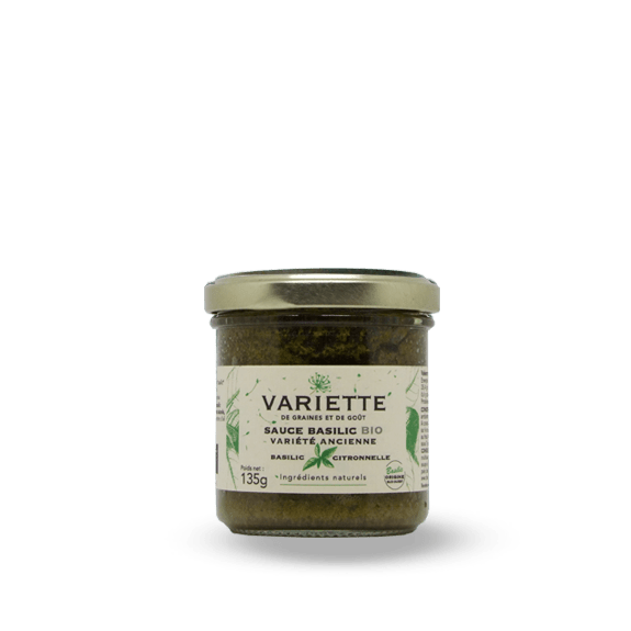 Sauce basilic citronnelle BIO - 135g Variette vrac-zero-dechet-ecolo-balma-gramont