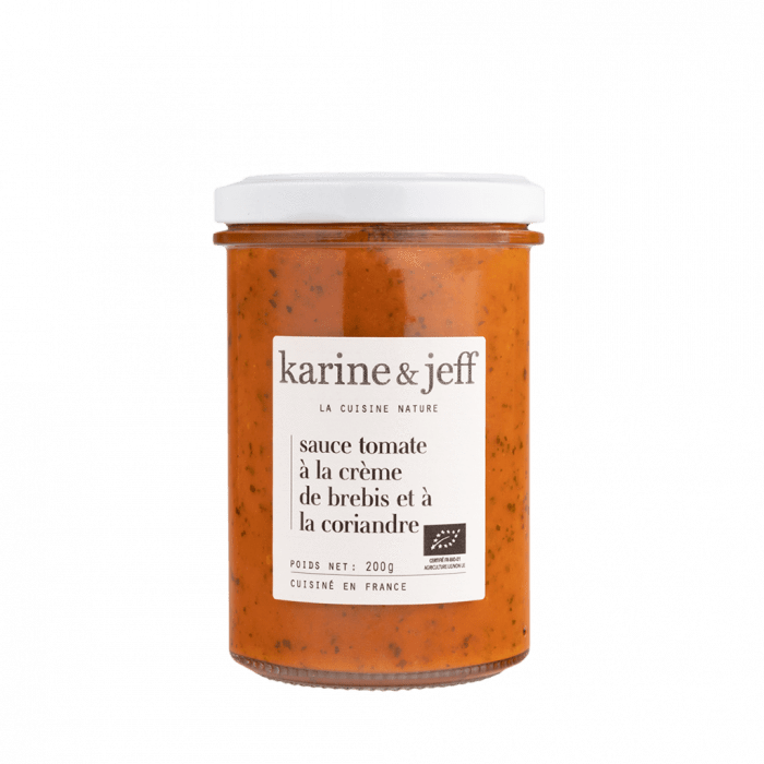 Sauce tomate à la crème de brebis et à la coriandre - 200g Karine & Jeff vrac-zero-dechet-ecolo-balma-gramont