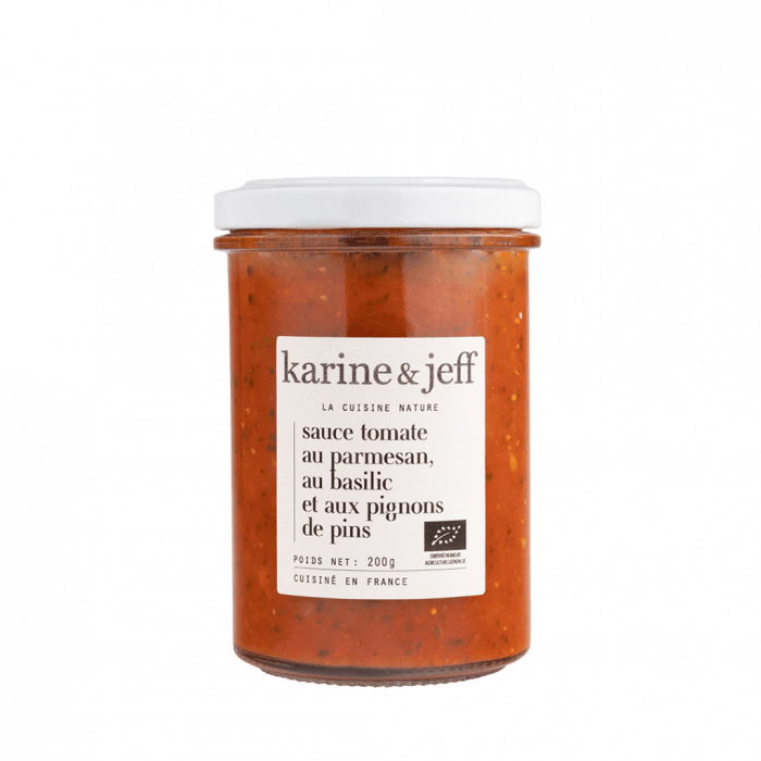 Sauce tomate au parmesan, au basilic et aux pignons de pin - 200g Karine & Jeff vrac-zero-dechet-ecolo-balma-gramont