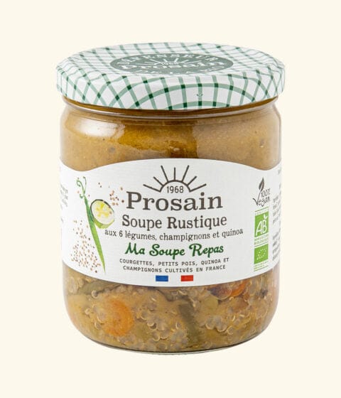 Soupe repas Rustique (6 légumes, champignons et quinoa) BIO - 420g Prosain vrac-zero-dechet-ecolo-balma-gramont