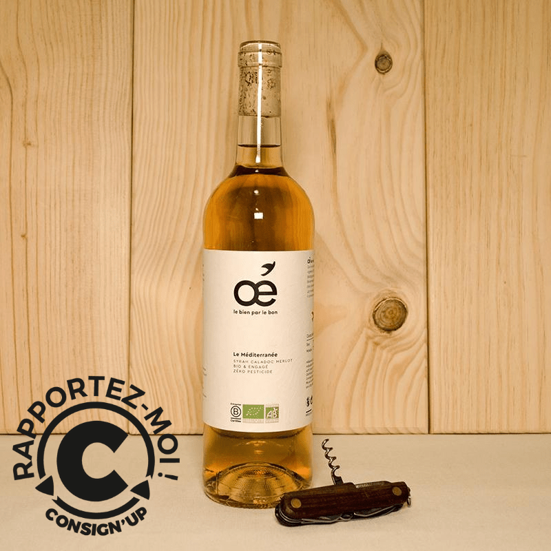 Vin rosé Le Méditerranée - 75cL Oé vrac-zero-dechet-ecolo-balma-gramont