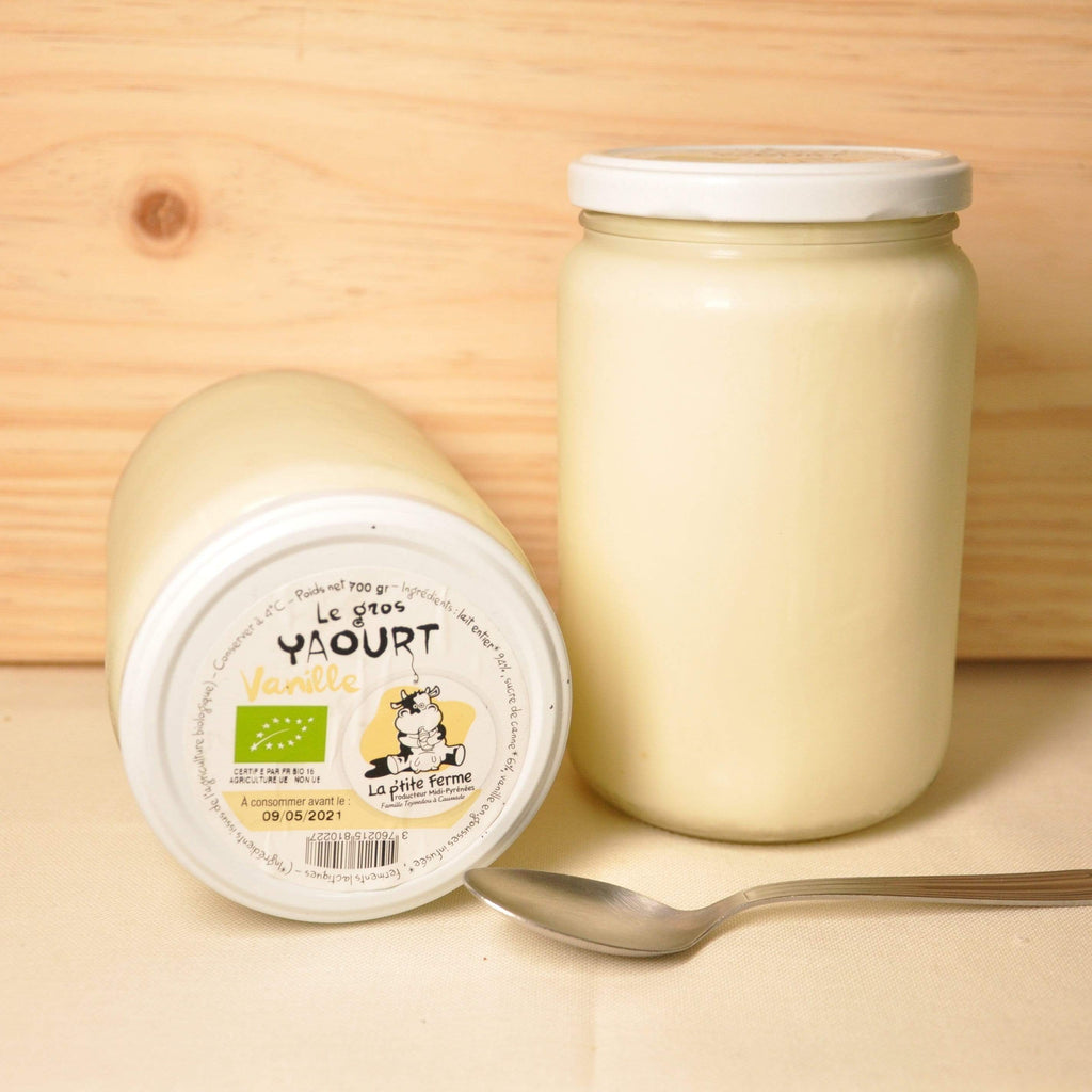 Yaourt vanille - 700g La p'tite ferme vrac-zero-dechet-ecolo-balma-gramont